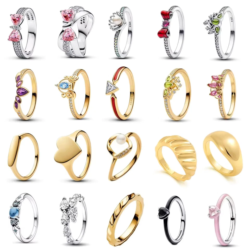 Anillo de plata de ley 925 con lazo rosa perla blanca Foto 1 de 1