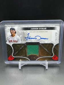 2025 Topps Tier One Autographed Tier One Relics #AT1R-JD Jarren Duran /115 - Picture 1 of 2