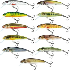 Salmo Minnow Wobbler, Kunstköder zum Spinnfischen, Raubfischköder für Hecht - Bild 1 von 11