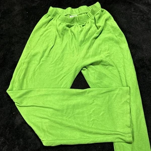 BoysSize 10/12 Green Pajama Pants Fire Resistant - Picture 1 of 2