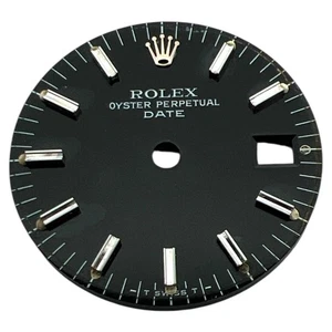 Genuine Rolex Oyster Perpetual Date 26mm Dial Black & Steel 6917 - Picture 1 of 4