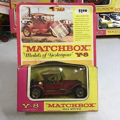 MATCHBOX MODELS OF YESTERYEAR MOY Y8 RED 1914 STUTZ CLASSIC CAR 1/43 MIB ENGLAND - Image 1 of 4