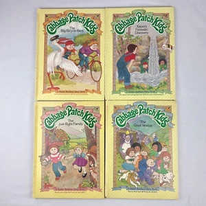 Lot of 4 Vintage Cabbage Patch Kids Hardcover Children's Books Parker Bros HTF - Imagen 1 de 12