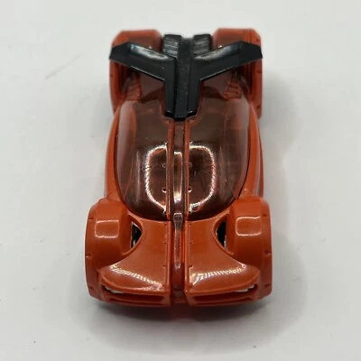 2011 Hot Wheels AcceleRacers Iridium Orange Red Die Cast Toy Car Vehicle - Image 1 of 4