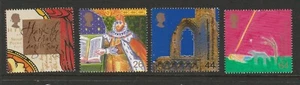 GREAT BRITAIN UK 1999 MILLENNIUM Series - The CHRISTIAN's Tale set of 4 MNH - Foto 1 di 1