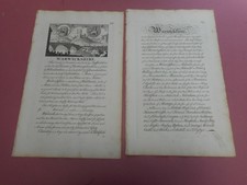 100% Original Warwickshire páginas de texto de descrição X2 By G bickham C1749 Muito Bom Estado