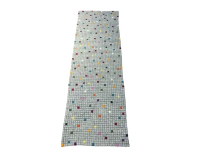 Серый с многоцветный 60 см x 180 см войлочный мяч ковер для дома/офиса/йоги коврик - Изображение 1 из 4