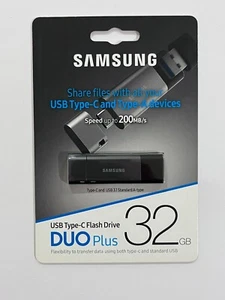 New Samsung DUO Plus USB Type-C Flash Drive 32GB MUF-32DB/AM - Photo 1/3