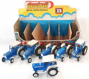 6 Britains Ltd 1:32 FORD 5000 + 6000 + 6600 Farm Series Tractor Nice Lot `76/`80 - Picture 1 of 12