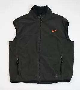 Nike ACG Fleece Vest Uomo Taglia XL Strato Termico 2 Nero Full Zip Y2K Outdoor - Foto 1 di 19