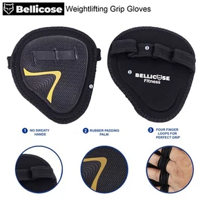 Weight Lifting Wrist Support Wraps Straps Grip Gloves Dead Lifting Training - Picture 1 of 3