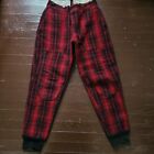 Vintage Woolrich Wool Mackinaw Plaid Hunting Pants 40S