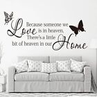 Because Someone We Love Is in Heaven Quote Wall Sticker Family Love Quote Decal