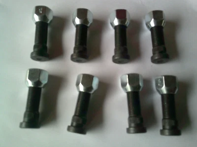 8 CADA TUERCA HUMMER H1 HUMVEE Y PERNO DE BUJE ENGRANAJE DE RUEDA Foto 1 de 4