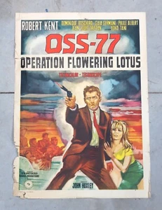 OSS-77 (OPERATION FLOWERING LOTUS), 1965 Original Movie Poster- 28x39 A02-45-3 - Bild 1 von 7