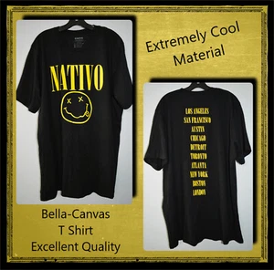 Bella-Canvas T Shirt ( Smiley Face ) 100% High Quality Cotton & Lightweight ! - Picture 1 of 1