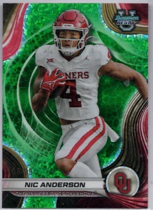 2024 Bowman's Best University Nic Anderson Green Diamonds Refractor 56/99 - Picture 1 of 1
