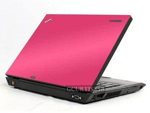 HOT PINK Vinyl Lid Skin Cover Decal fits IBM Lenovo Thinkpad T400 Laptop - Picture 1 of 1
