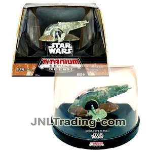 Yr 2006 Star Wars Titanium Die Cast Vehicle BOBA FETT SLAVE 1 with Display Case - Picture 1 of 1
