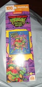 100 Pieces Jigsaw Puzzle Teenage Mutant Ninja Turtles nickelodeon 9.1" X 10.3" - Picture 1 of 2