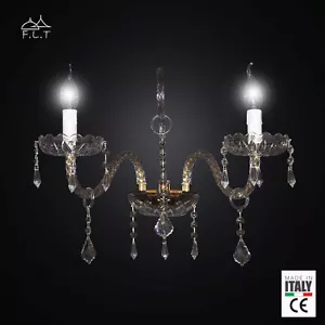 Applique parete cristallo classico 2luci DESIGN SWAROVSKY - Foto 1 di 1