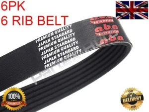 6PK1613 Alternator Fan Drive Belt For Audi Fiat Ford Vauxhall Volvo VW 1102826 - Picture 1 of 3