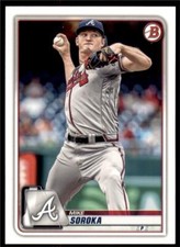 2020 Bowman Base #7 Mike Soroka - Atlanta Braves