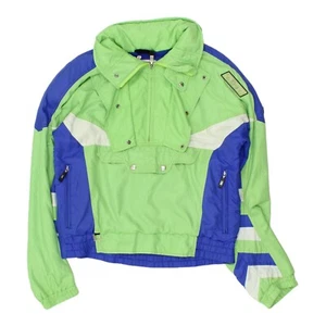 Spyder Mens Green Half Zip Fleece Lined Jacket | Vintage 90s Tracksuit Top VTG - Picture 1 of 3