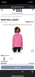 Asics Sport Reflective Jacket Womens - Picture 1 of 4