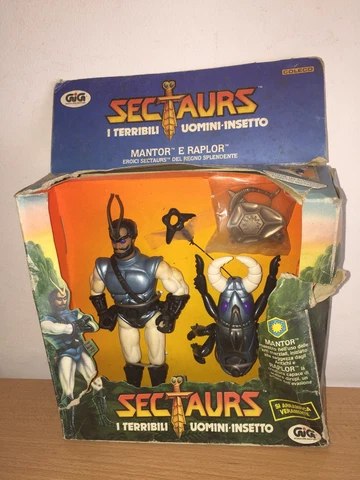 Coleco Sectaurs MANTOR and RAPLOR Action Figure MIB, 1984 Cover