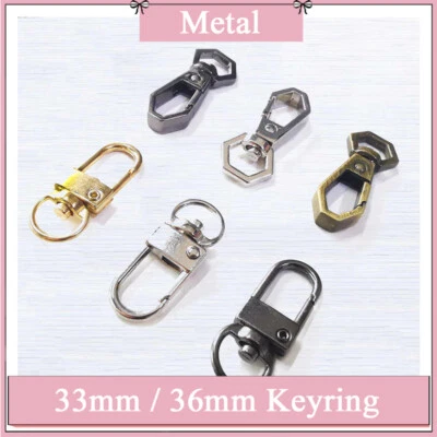Metal Rhombus Keyring Swivel Lobster Spring Key Snap Pendant Locking Hook Buckle - Image 1 of 4