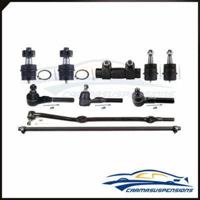 For 91-01 Jeep Cherokee 10Pcs Front Upper Lower Ball Joints Tie Rod Ends Kit - Image 1 of 4