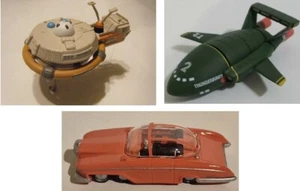 THUNDERBIRDS : THUNDERBIRD 2, THUNDERBIRD 5 & FAB 1 SMALL MODELS BY YUJIN (BY) - Picture 1 of 16