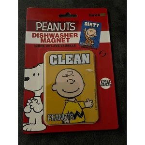 Peanuts Charlie und Schwein Stift doppelseitiger Spülmaschinenmagnet - Bild 1 von 3