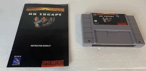 No Escape Spiel für Super Nintendo (SNES) mit Handbuch - Bild 1 von 3