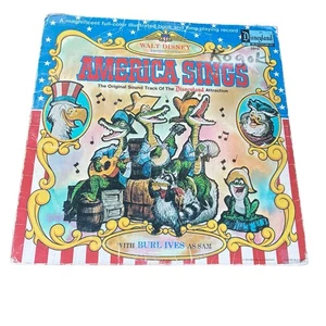 Disneyland America Sings 1974 LP By Burl Ives W/Book Walt Disney Sound Track - Picture 1 of 6