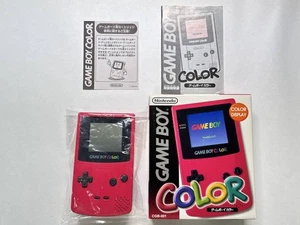 Nintendo Game Boy Color Rojo Caja Manual Incluido - Imagen 1 de 10