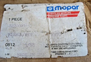 Nuevo kit de espejos retrovisores para Jeep Mopar diestro NOS 82200834 *Tiene algo de oxidación* - Imagen 1 de 6