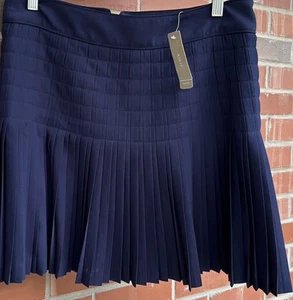 J Crew Damen Plissee Minirock marineblau Größe 6 neu mit Etikett $ 110 - Bild 1 von 7