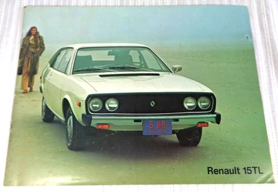Renault 15TL 17TL & Gordini 1970s Coupe Convertible Brochure with Specs VG - Image 1 of 3