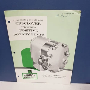 Vintage LADISH Co. TRI-CLOVER Positive Rotary Pumps Bulletin PR 260 - Picture 1 of 3