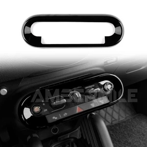 Black Center Button Frame Cover Trim Fits Mini U25 F65 J01 J05 F66 F67 2024-2026 - Picture 1 of 9