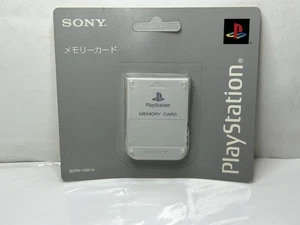 Sony PlayStation PS One 1 PSone Memory Card Light Gray SCPH-1020 NEW SEALED OEM - Picture 1 of 3