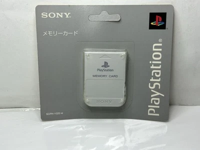Scheda di memoria Sony PlayStation PS One 1 PSone grigio chiaro SCPH-1020 NUOVA SIGILLATA OEM - Immagine 1 di 3
