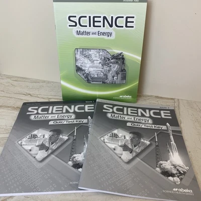 Abeka Science Matter and Energy Answer Key and Quiz Test Keys - See Description Foto 1 de 4