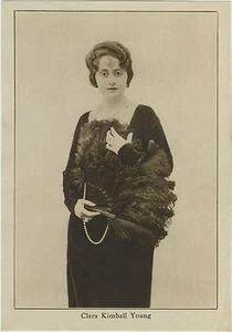 Clara Kimball Young 1920er Jahre Film Magazin Papier gedrucktes Foto 5,5 x 8 - Bild 1 von 1
