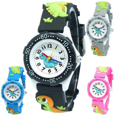 Kids Watches for Boys Girls Dinosaur Watch Silicone Bracelet Cartoon Wristwatch - image 1 of 4