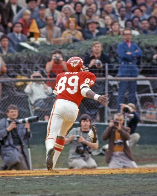 Póster impreso brillante 8x10 de los Kansas City Chiefs OTIS TAYLOR 1970 con foto del Super Bowl IV Foto 1 de 1