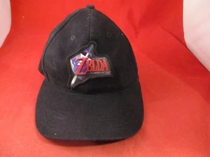 The Legend of Zelda Ocarina of Time Nintendo 64 N64 Promo Black Baseball Hat Cap - Picture 1 of 3