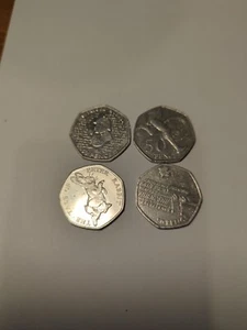 Mix Rare 50p coin 4@ Coins Peter Rabbit - Picture 1 of 5